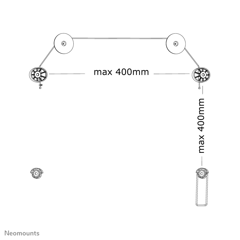 Neomounts PLASMA-W800 TV mount wall 32-55" - fixed
